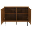 Sideboard HWC-N78, Commode Armoire Buffet, style scandinave Métal Bois Mélamine MVG 86x110