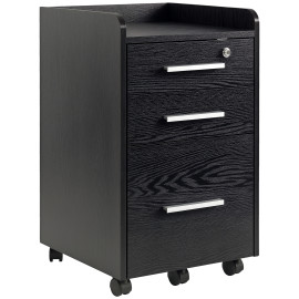 Caisson de bureau WATTA aspect bois noir