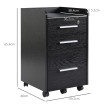 Caisson de bureau WATTA aspect bois noir