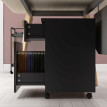 Caisson de bureau JOKARI aspect chêne clair et noir