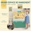 Bibliothèque étagère pour enfants AIYA verte