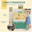 Bibliothèque étagère pour enfants AIYA verte