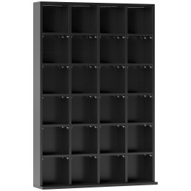 Etagère 24 compartiments ajustables PICASS noire