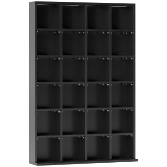 Etagère 24 compartiments ajustables PICASS noire
