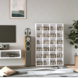 Etagère 24 compartiments ajustables LAIGER blanche