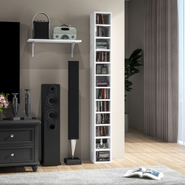 Etagère colonne 175 cm BUREN blanche