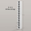 Etagère colonne 175 cm BUREN blanche