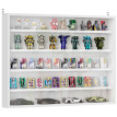 Vitrine murale 2 portes verre BAJINE blanc uni