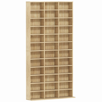 Etagère à compartiments réglables SALMA effet bois clair