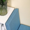 Bibliothèque Banc 2 en 1 JACADI bleu chiné et blanc