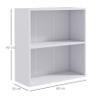 Bibliothèque cube 2 rangements BALOU blanche