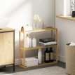 Etagère salle de bains 3 niveaux CASSIE bois de bambou