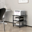 Desserte de rangement support d’imprimante NERON noir