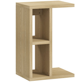 Bout de canapé table d’appoint KENZA aspect chêne clair