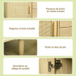 Buffet 2 portes cannage rotin NAYELA effet bois naturel