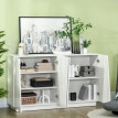 Buffet design 4 portes LIOR blanc laqué