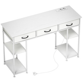 Bureau informatique 4 prises LORI blanc