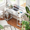 Bureau informatique 4 prises LORI blanc
