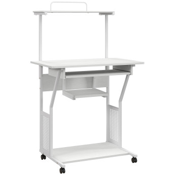 Station de travail mobile avec tablette MOBILEX blanc