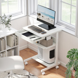 Station informatique bureau TENZO blanche