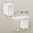 Station informatique bureau BENZO blanche