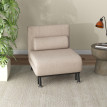 Chauffeuse convertible avec coussin SACHA beige
