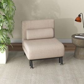 Chauffeuse convertible avec coussin SACHA beige