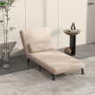 Chauffeuse convertible avec coussin SACHA beige