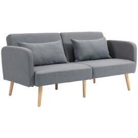 Canapé convertible 3 places scandinave HAVANA grises