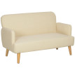 Canapé 2 places style scandinave ELORA beige