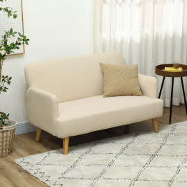 Canapé 2 places style scandinave ELORA beige