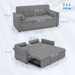 Canapé 2 places style Chesterfield TIVOLI beige