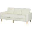 Canapé 3 places style nordique GARDA beige clair