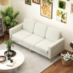 Canapé 3 places style nordique GARDA beige clair