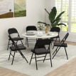 Lot de 6 chaises pliantes NIRA noires