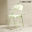 Lot de 4 chaises pliantes LOGAN velours vert
