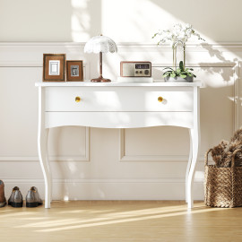 Coiffeuse style baroque GRACE blanche