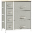 Meuble de rangement OLIVIA blanc et gris clair