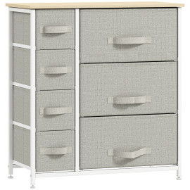 Meuble de rangement OLIVIA blanc et gris clair