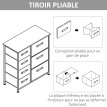 Meuble de rangement OLIVIA blanc et gris clair