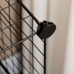 Etagères de rangement empilables 9 cubes AXEL métal noir