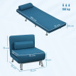 Fauteuil convertible MELANIE bleu