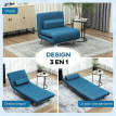 Fauteuil convertible MELANIE bleu