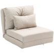Fauteuil chauffeuse convertible NOA beige
