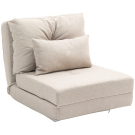 Fauteuil chauffeuse convertible NOA beige