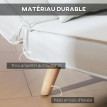 Fauteuil convertible avec coussin NAMI blanc cassé