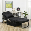 Fauteuil chaise longue lit MATTEO noire