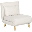Fauteuil convertible SOA beige clair