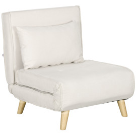 Fauteuil convertible SOA beige clair
