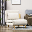 Fauteuil convertible SOA beige clair